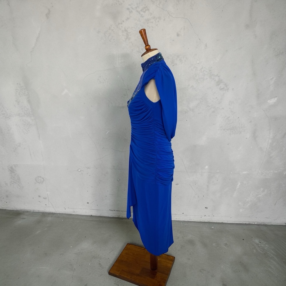 Vintage Casadei 4 draped sequin beaded 1980’s dress‎ - Picture 5 of 15